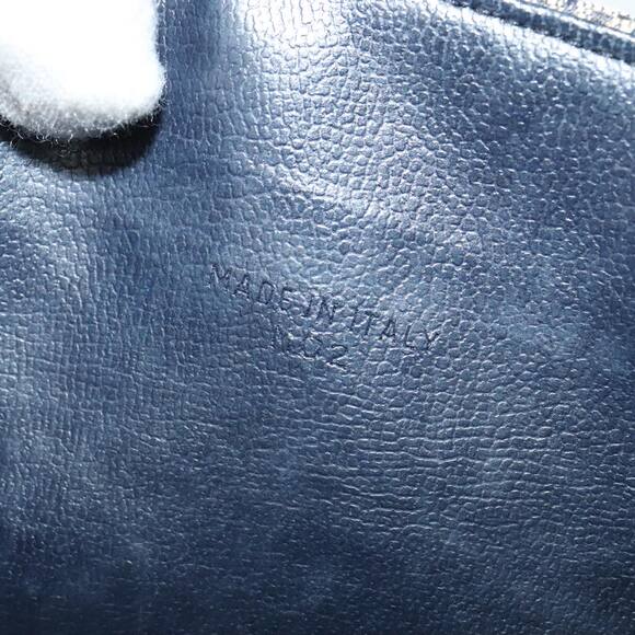 CELINE C Sulky Shoulder Bag Canvas Navy Gold - Picture 13 of 13